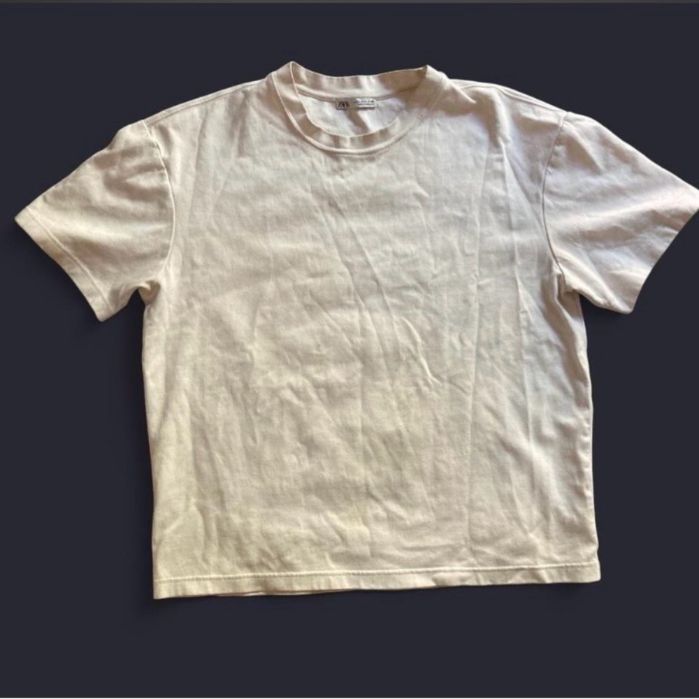 M | Zara white t-shirt